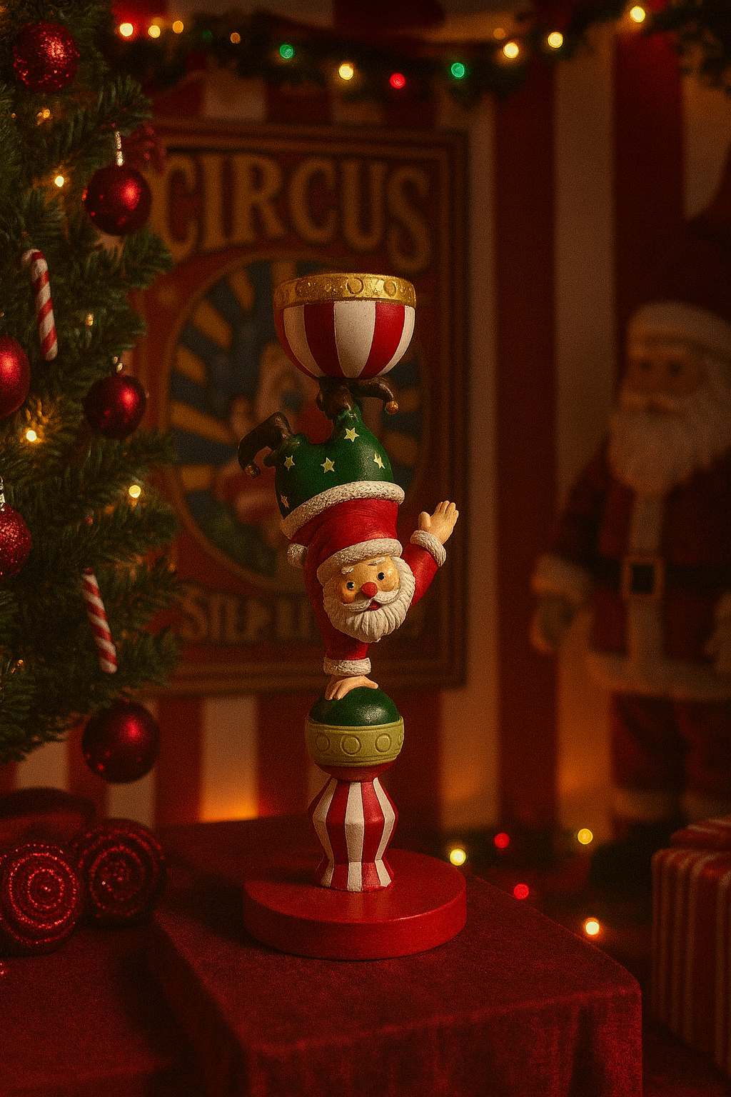 Lysestake Nisse/Snømann 21 cm