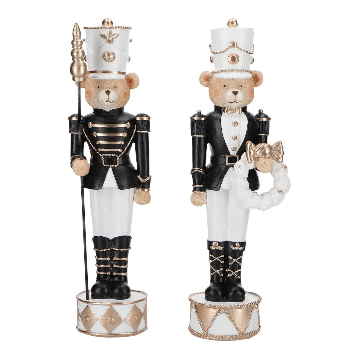 Sett med bamse soldater 32 cm