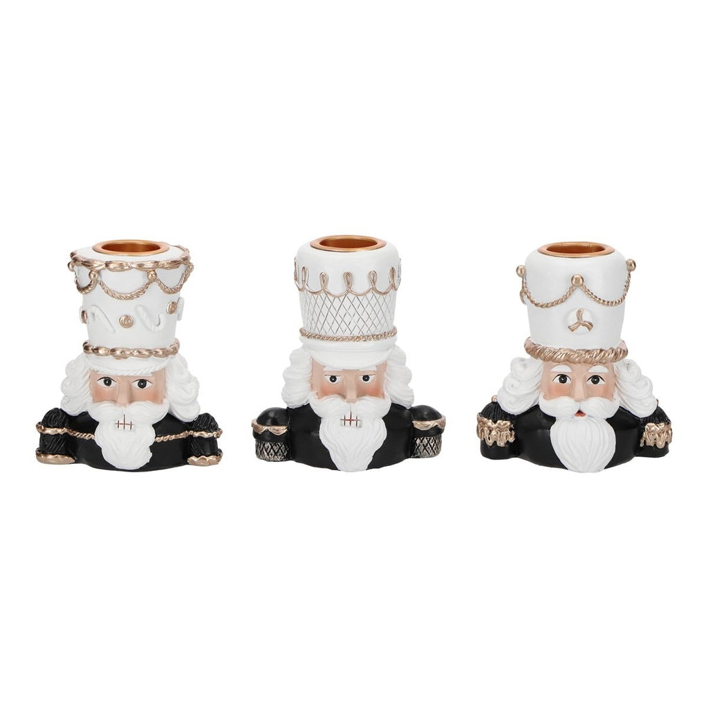 Sett med Nøtteknekker lysestaker 7 cm