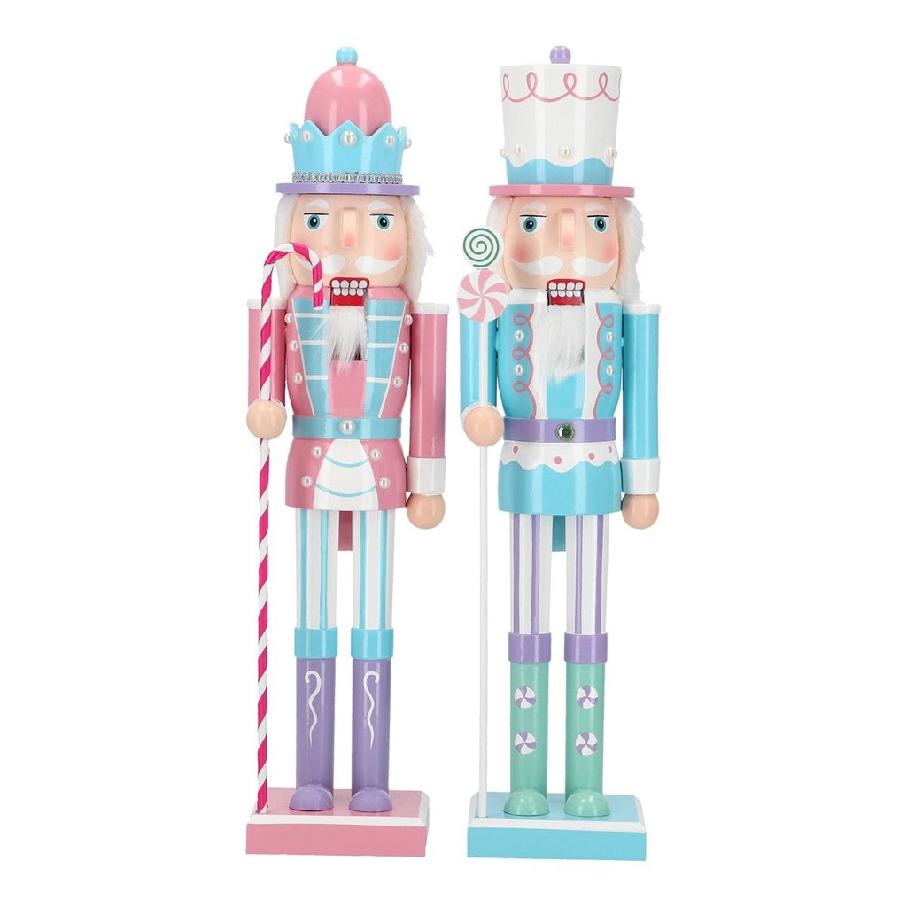 Nøtteknekkere i nydelige pastell farger 38,5 cm