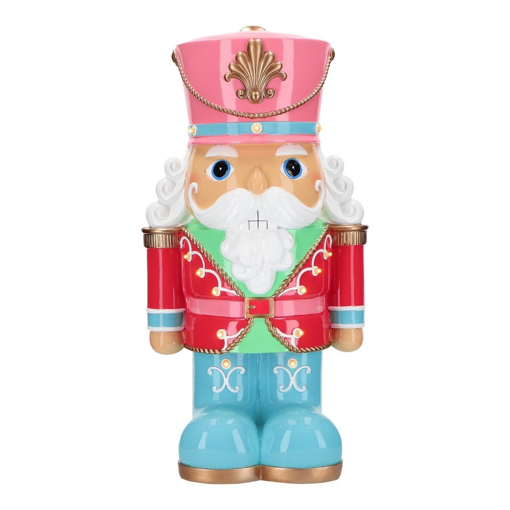 Nøtteknekker Pastell med LED-lys 61,5 cm