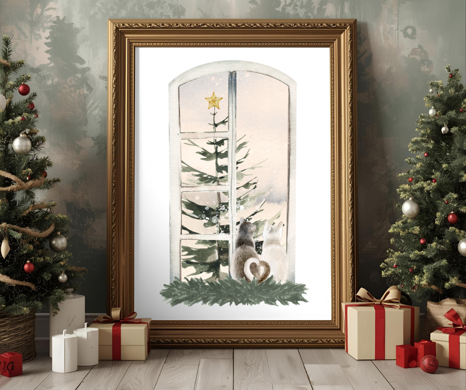 Purrfect Christmas poster