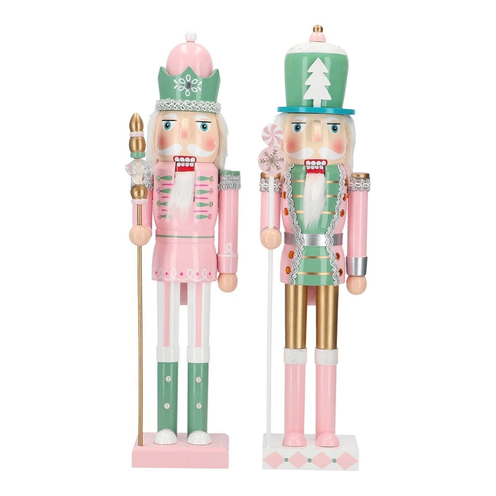 Nøtteknekkere i nydelige pastell farger 38,5 cm