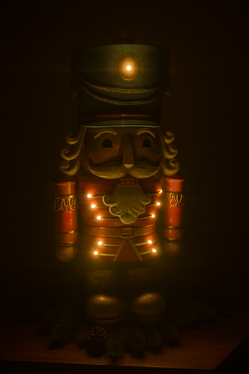 Nøtteknekker Pastell med LED-lys 48 cm