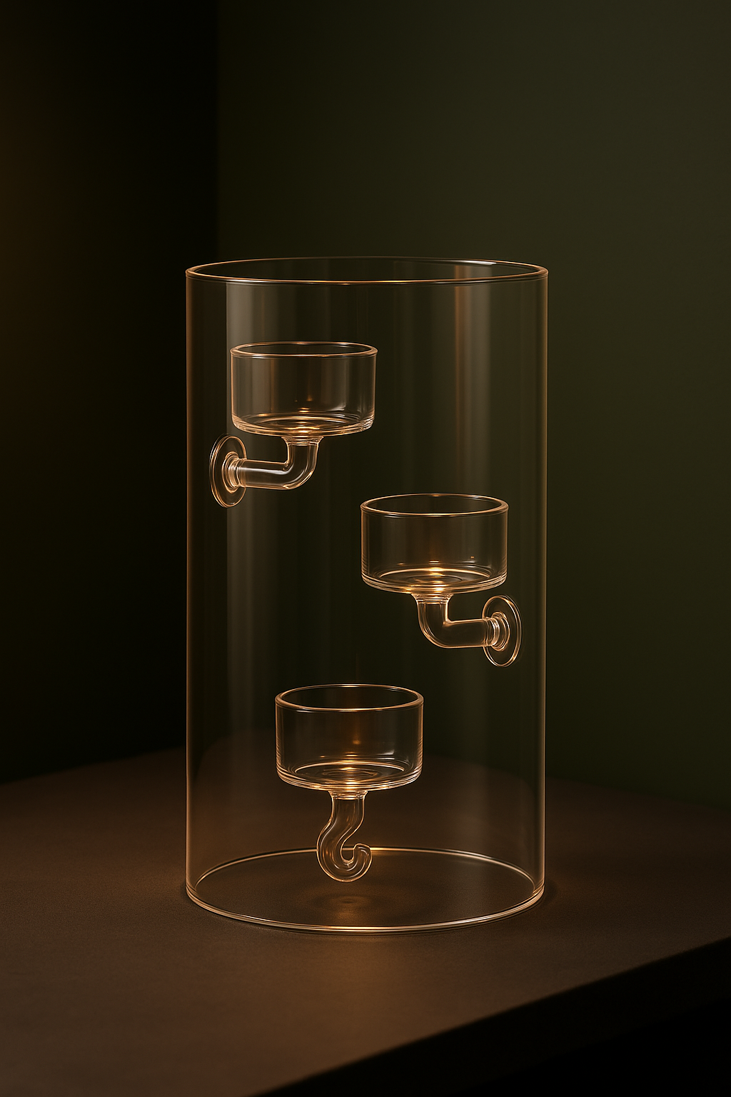 Telysholder blank 20 cm