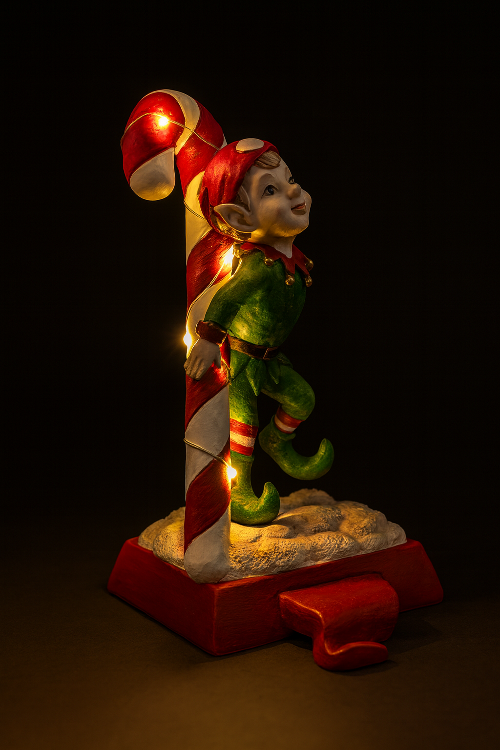 Strømpehenger Alv med LED-lys 22,5 cm