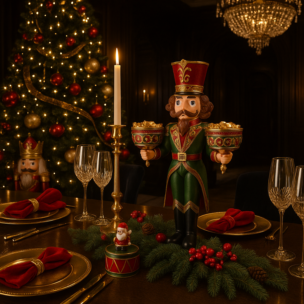 Nøtteknekker telysholder 45,5 cm