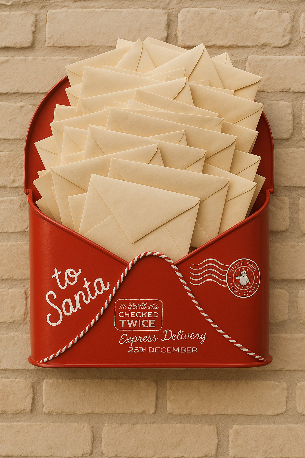 Vegghengt postkasse 35 cm