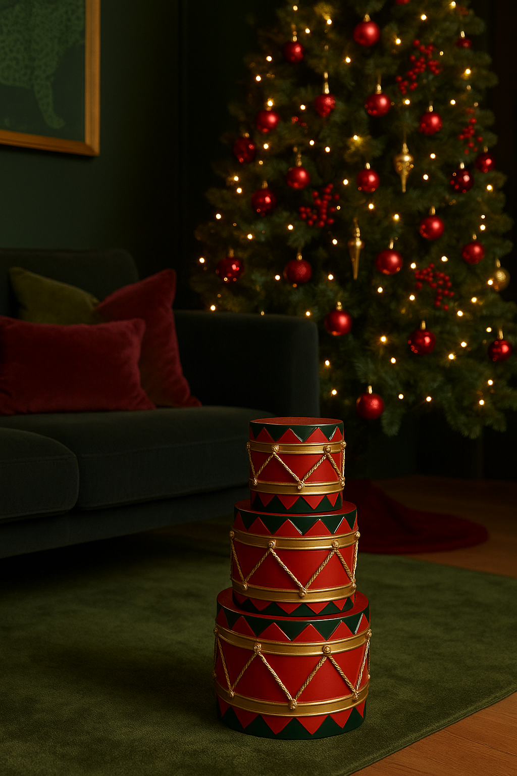 Dekor trommesett 31,8 cm