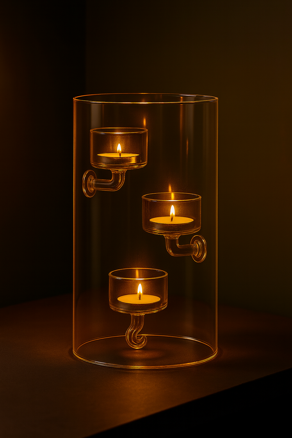 Telysholder blank 20 cm