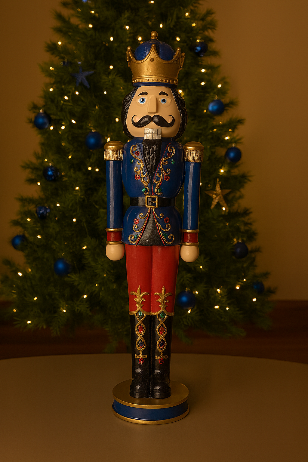 Stor nøtteknekker i glassfiber 100 cm